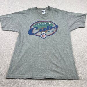 Vintage 1998 Chicago Cubs MLB T-Shirt Pro Player Heather Gray Mens XL